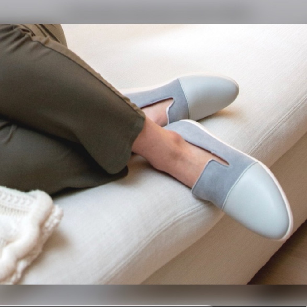 Dooey’s || Blue/Gray House Slippers